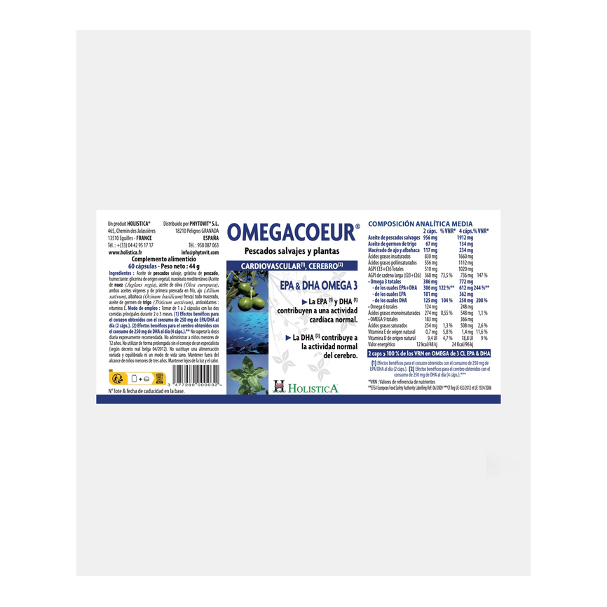OMEGACOEUR 60caps. PHYTOVIT