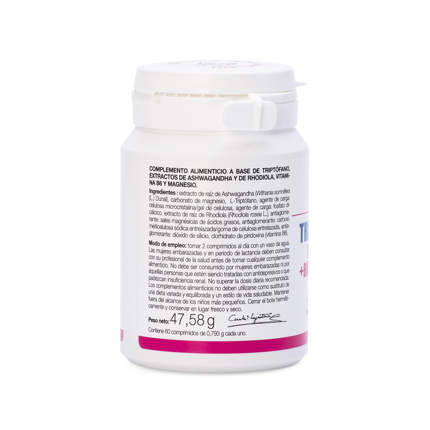 TRIPTOFANO PLUS CON ASHWAGANDHA+ RHODIOLA y MAGNESIO 60compr. ANA MARIA LA JUSTICIA