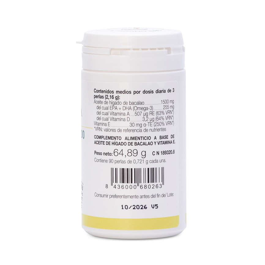ACEITE DE HIGADO DE BACALAO (90 perlas). ANA MARIA LA JUSTICIA