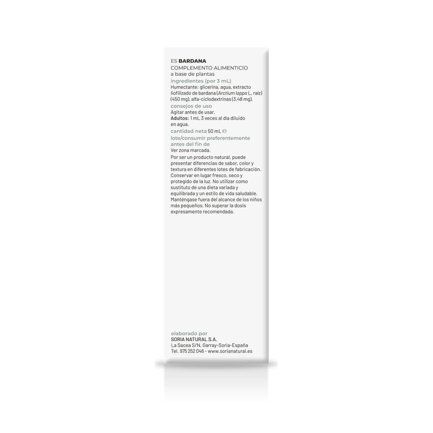 BARDANA EXTRACTO 50ml s/al. SORIA NATURAL