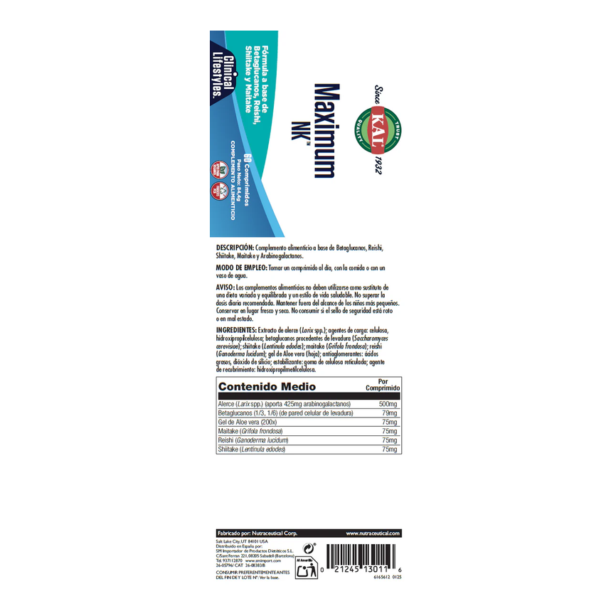 MAXIMUM NK CELLS 60cap. SOLARAY