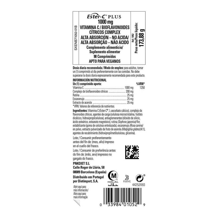 ESTER C PLUS VITAMINA C 1000mg. 90compr. SOLGAR