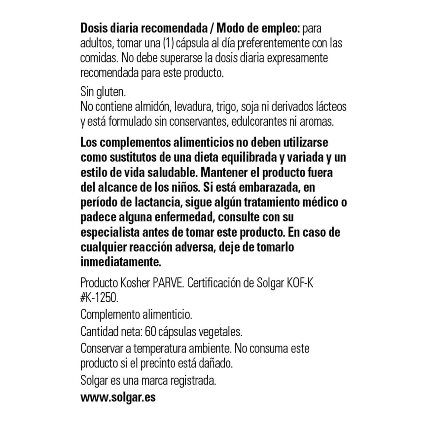 ARANDANO ROJO CON VITAMINA C 60vcaps. SOLGAR