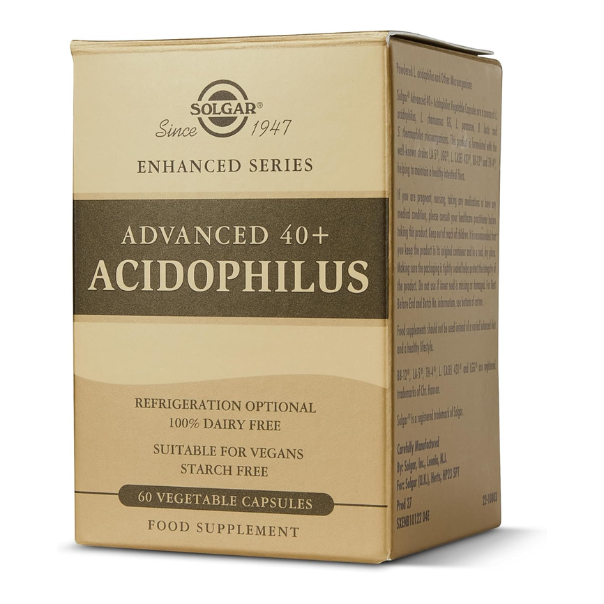 40 PLUS ACIDOPHILUS AVANZADO 60vegicaps. SOLGAR