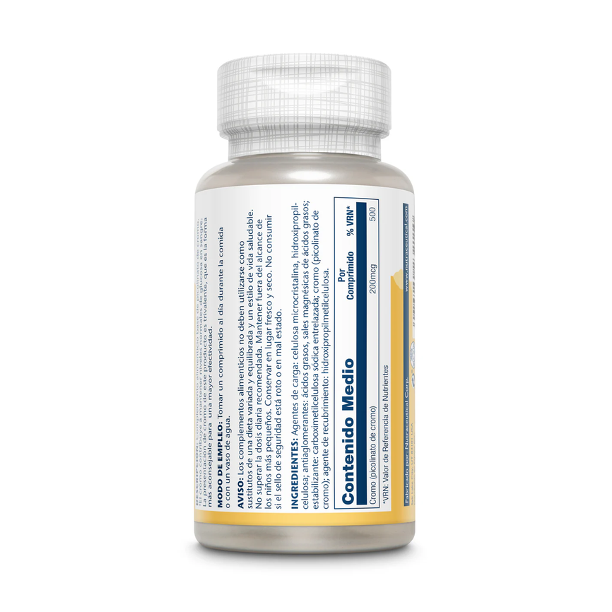 CHROMIUM PICOLINATO 200mcg. 50compr. SOLARAY