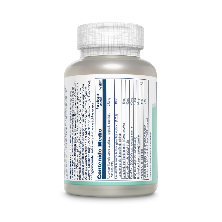 YEAST CLEANSE 90cap.con ac. caprílico SOLARAY