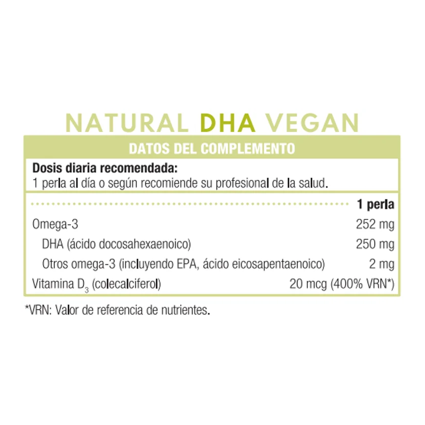 NATURAL DHA VEGAN 90perlas PURO OMEGA