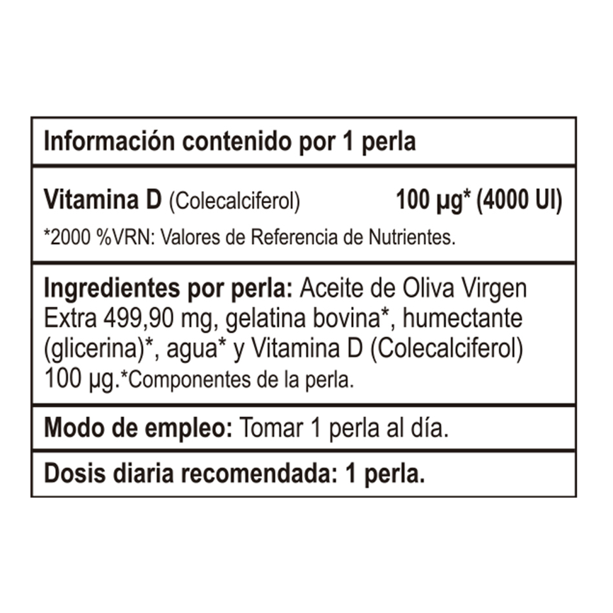 D3 4000UI 180perlas VBYOTICS