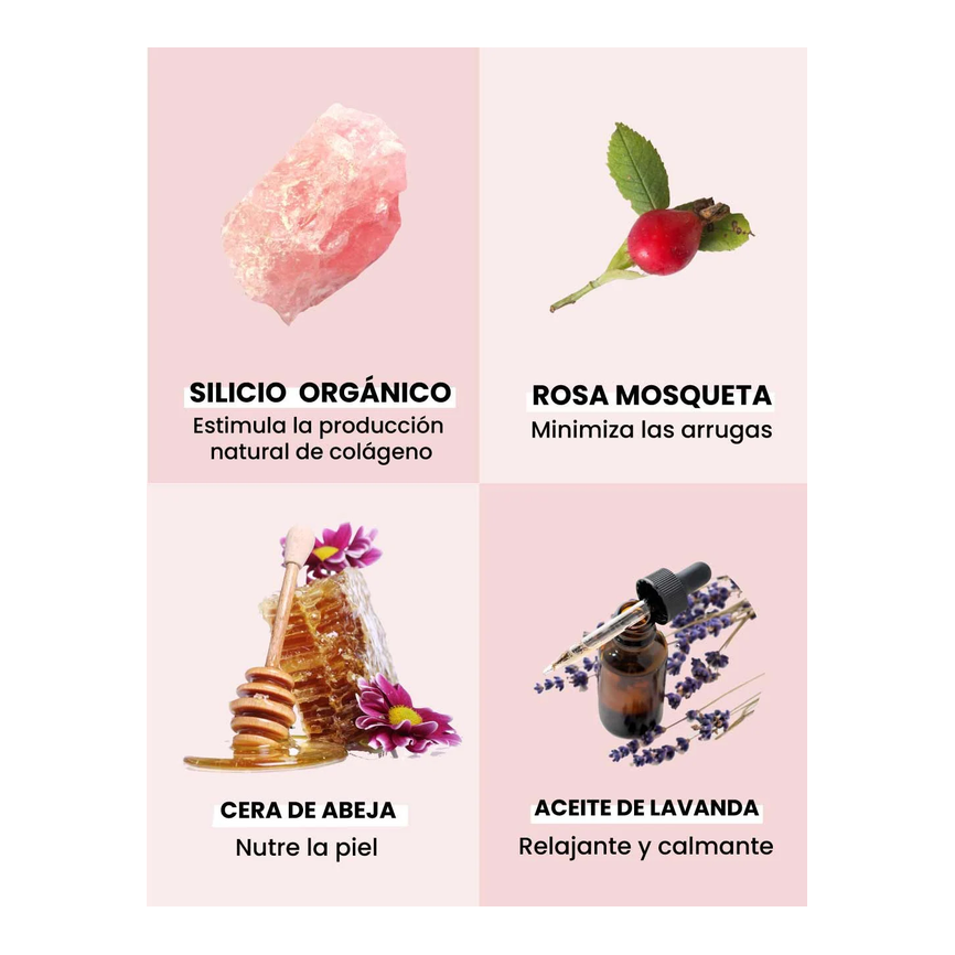 SILICIUM G7 ROSA MOSQUETA CREMA 50ml. SILICIUM ESPAÑA