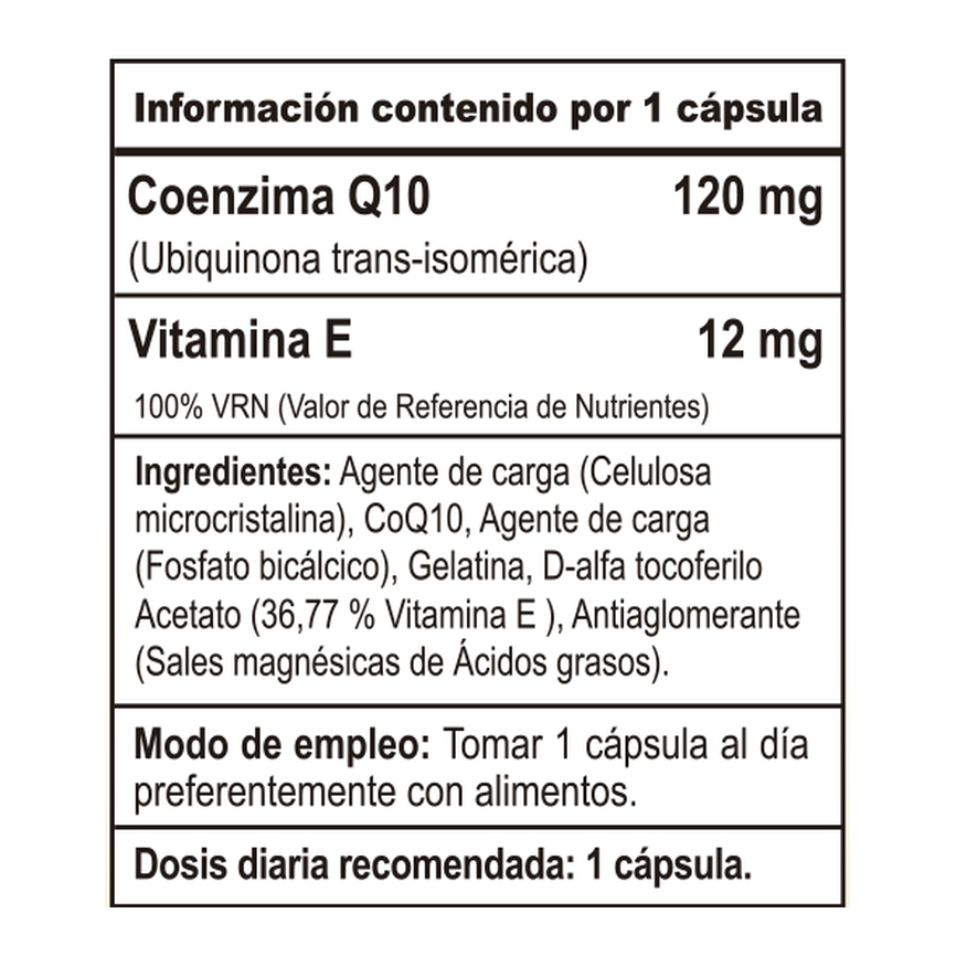COENZIMA Q10 120mg. 100cap. VBYOTICS