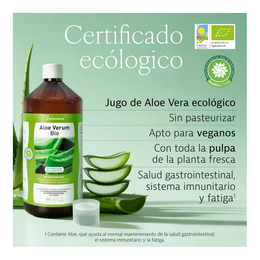 ALOE VERUM BIO sin aloina 1litro PLAMECA