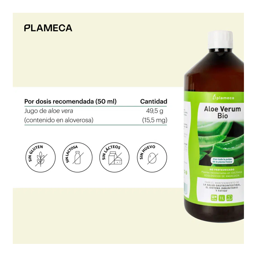 ALOE VERUM BIO sin aloina 1litro PLAMECA