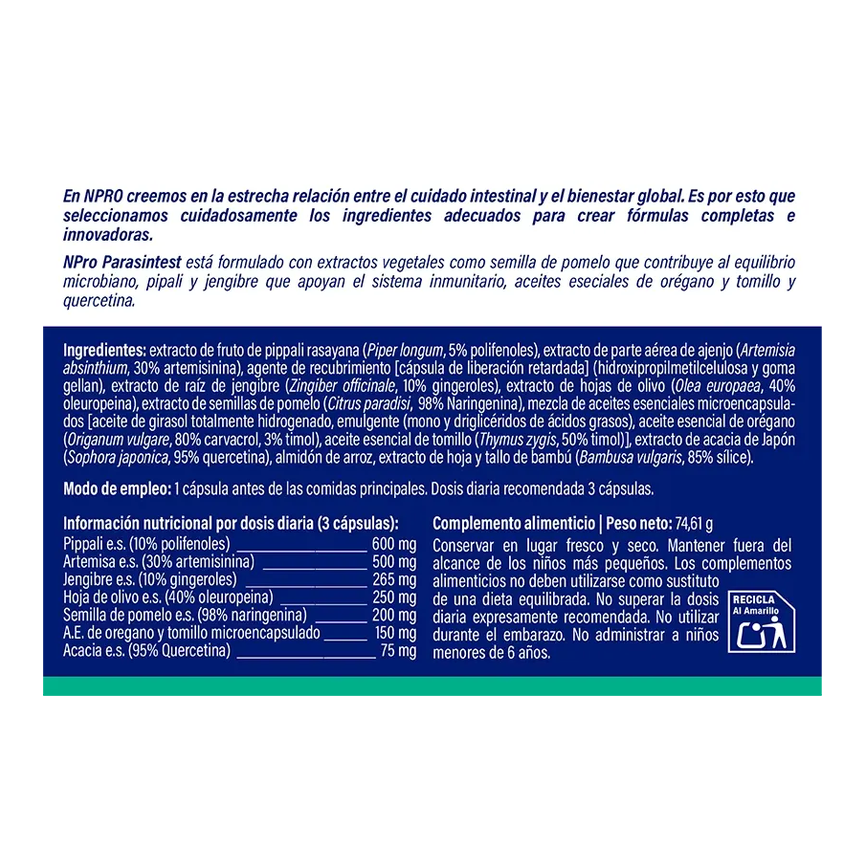 PARASINTEST 90cap .lib.retar. NPRO