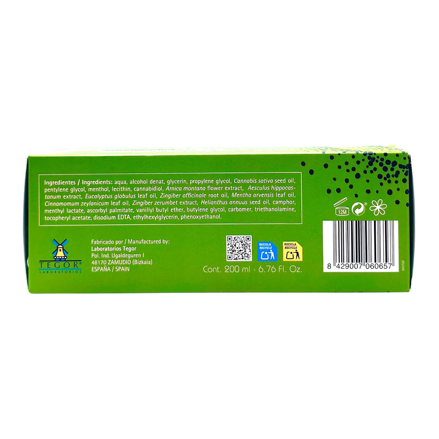 CANNABIDOL crema 200ml. TEGOR