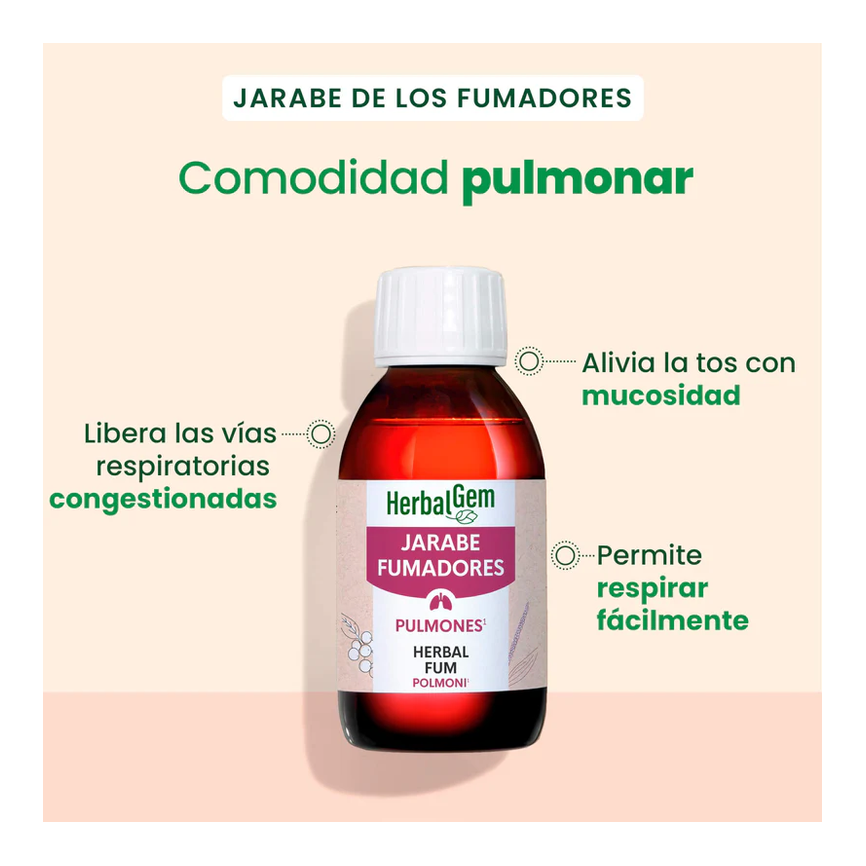 JARABE FUMADORES 250ML HERBALGEM