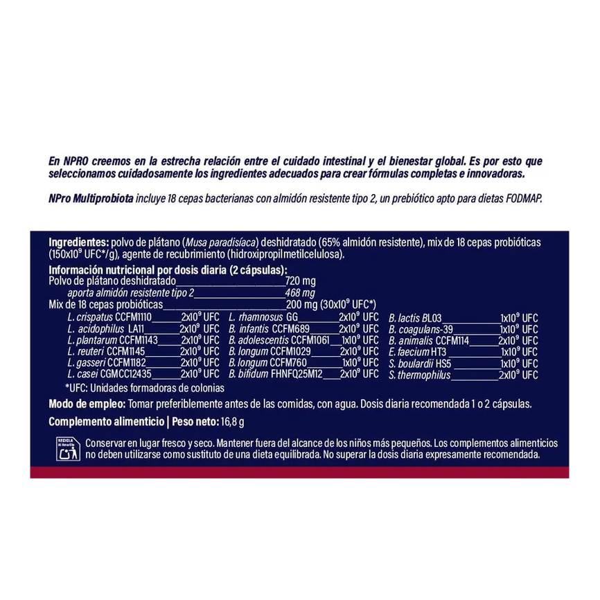 MULTIPROBIOTICA 30cap. NPRO