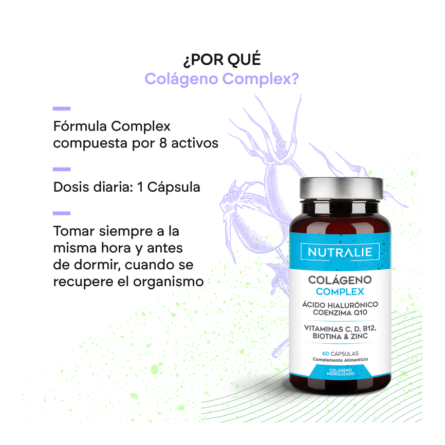 COLAGENO COMPLEX + AC. HIALUR. + Q10 60caps. NUTRALIE