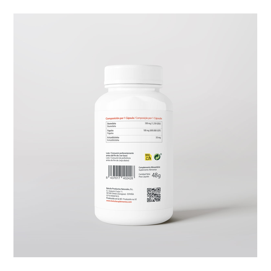 BROMELAIN COMPLEX 60caps. BETULA