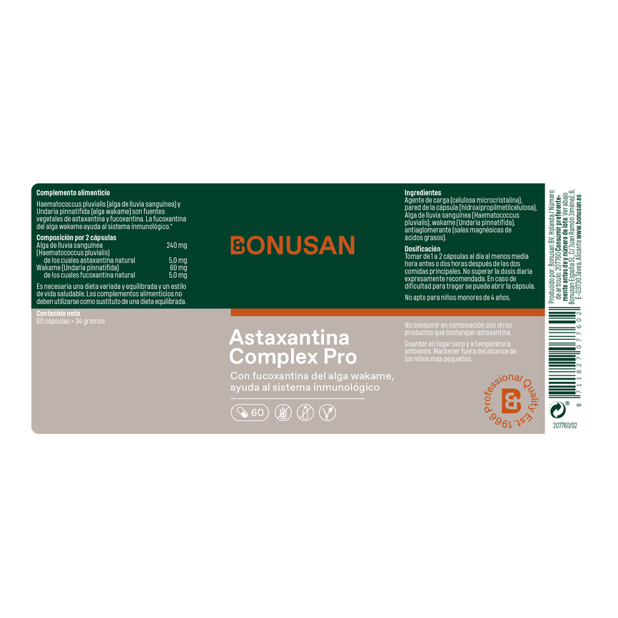 ASTAXANTINA COMPLEX PRO (astafuco) 60caps. BONUSAN