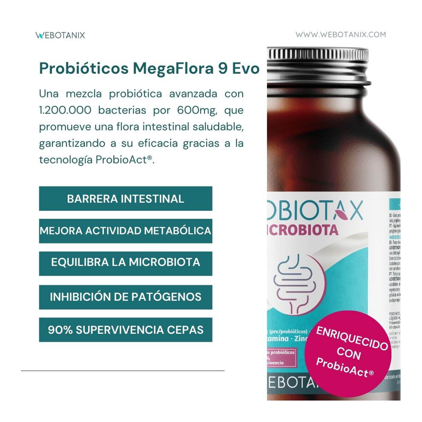 PROBIOTAX MICROBIOTA 60caps. WEBOTANIX
