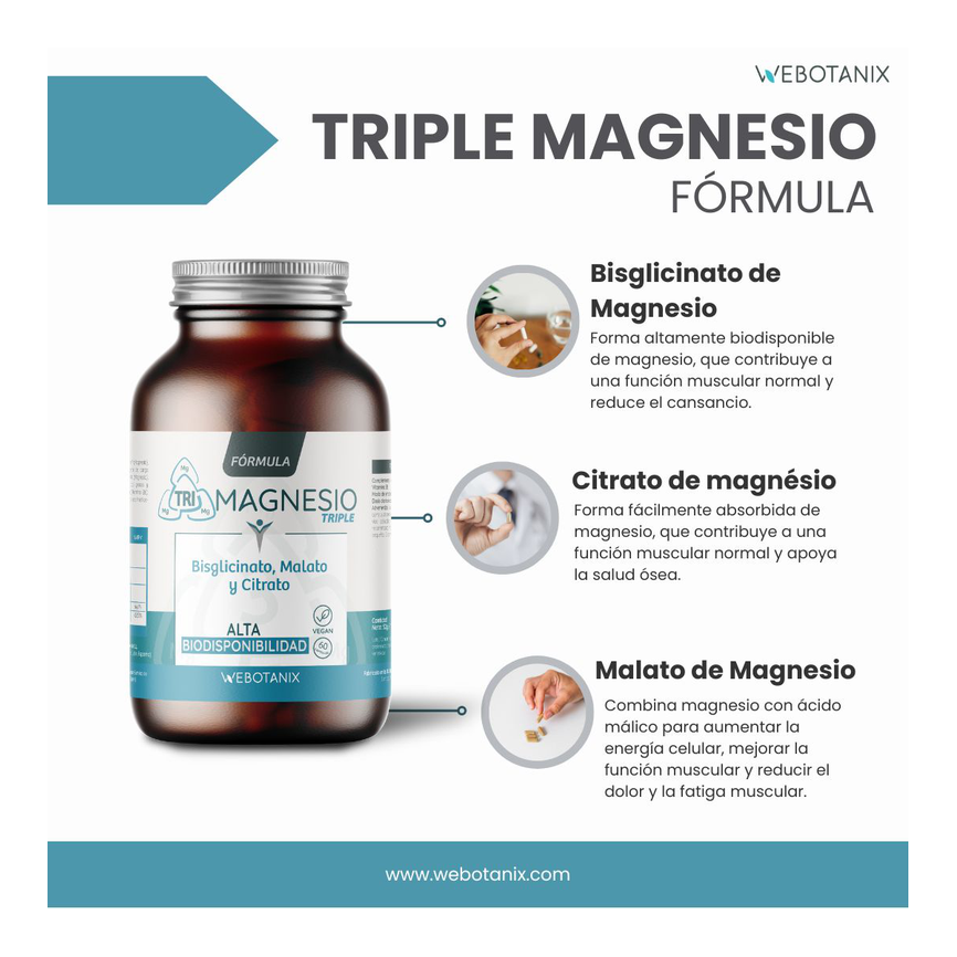 TRIPLE MAGNESIO FORMULA 60caps. WEBOTANIX