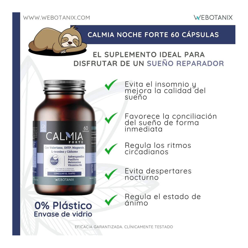 CALMIA FORTE NOCHE 60caps. WEBOTANIX