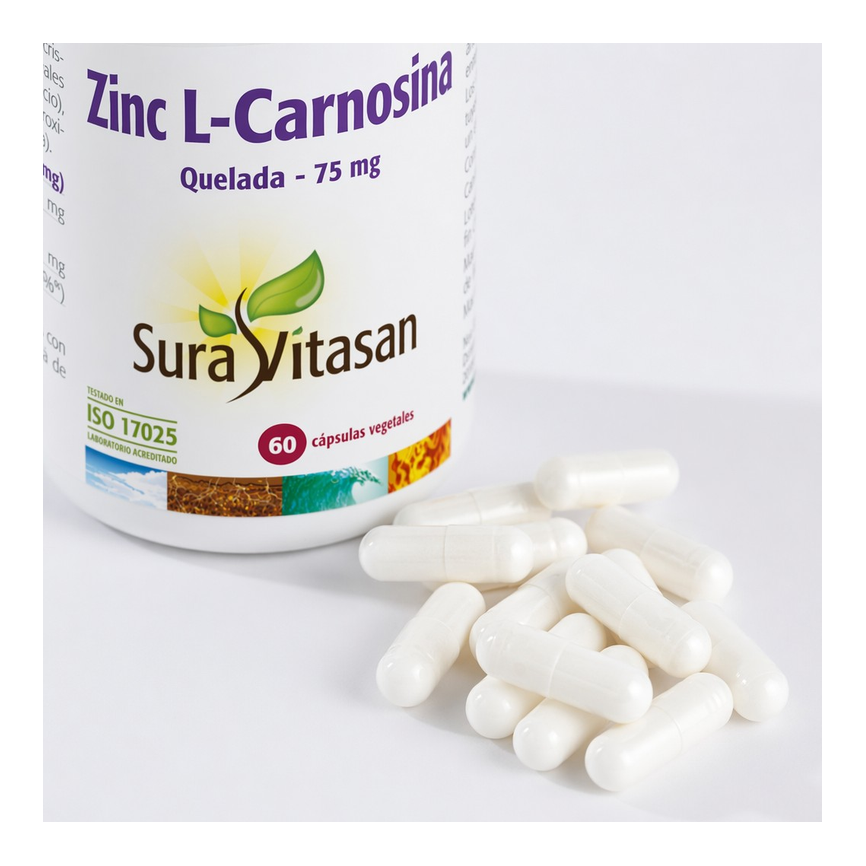 ZINC L-CARNOSINA 60 caps. SURA VITASAN