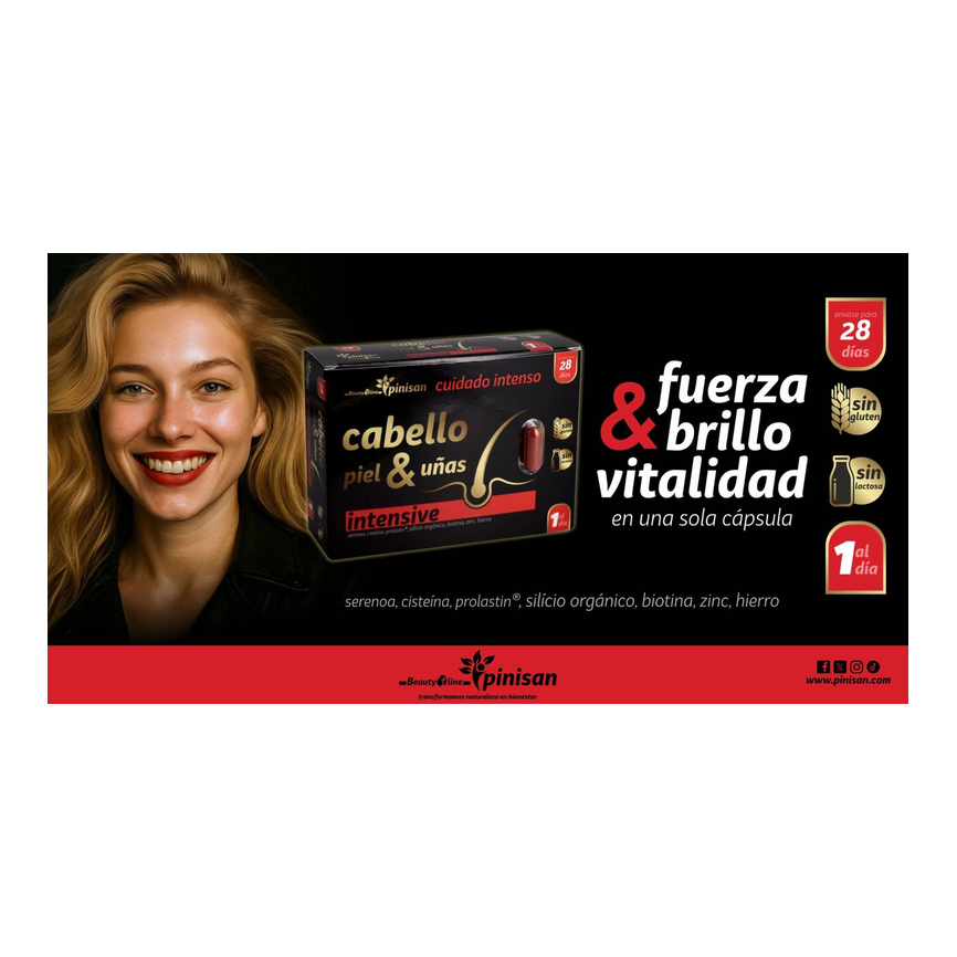 CABELLO Y UÑAS INTENSIVE 28caps. PINISAN