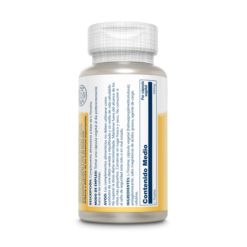 L-TIROSINA TYROSINE 50caps. 500mg SOLARAY