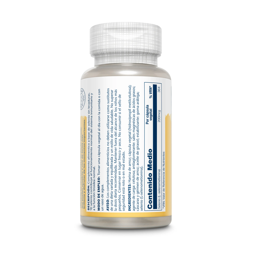 SELENIUM 200mcg 90caps. SOLARAY