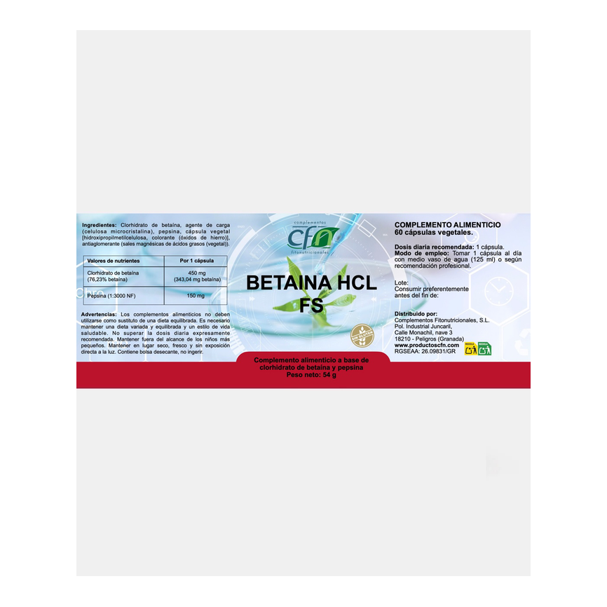 BETAINA HCL FS 60cap. CFN